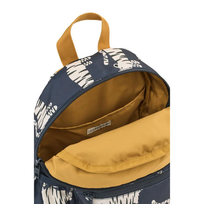 Innenansicht des Liewood Kinder Rucksacks mit Tiger Print und praktischem Innenfach