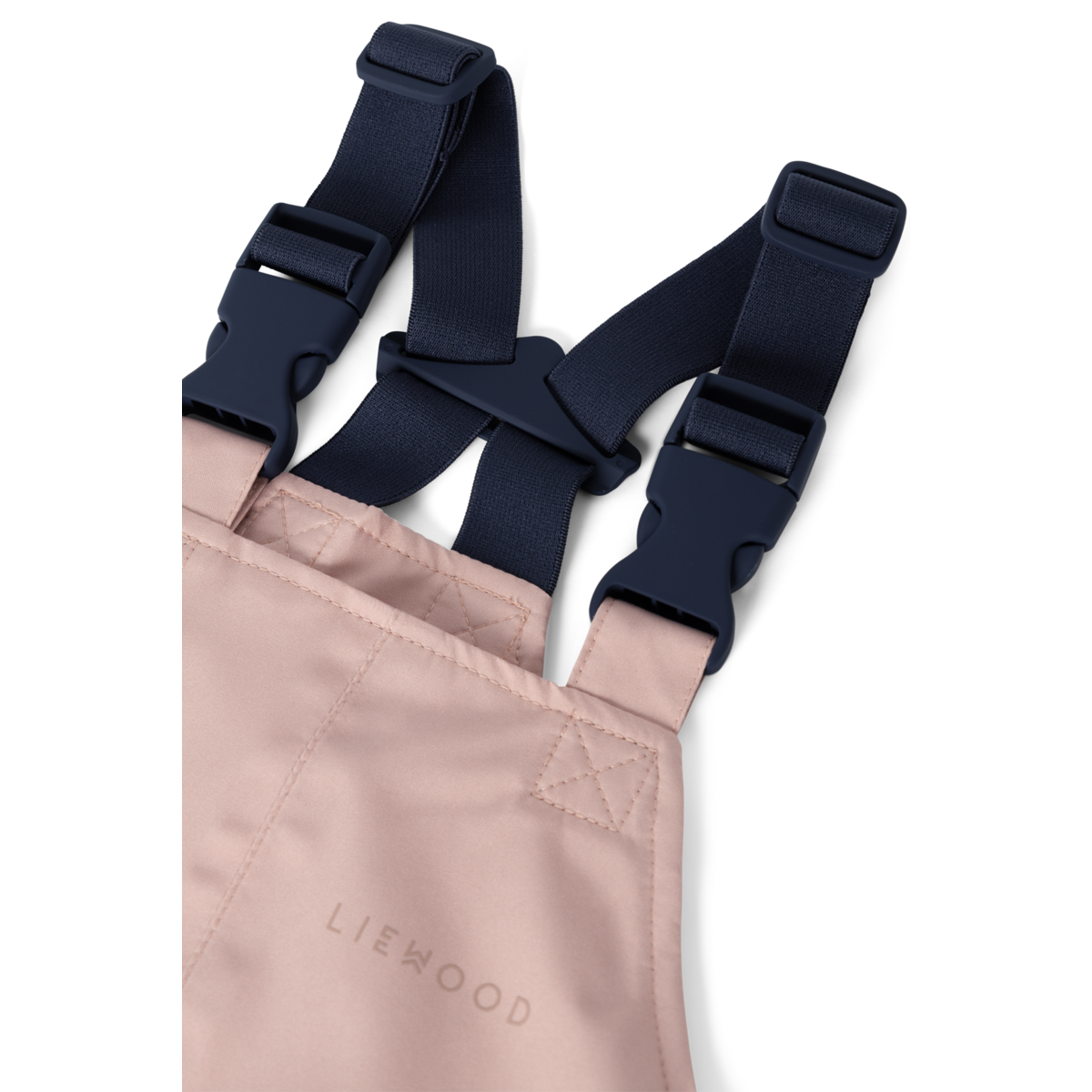 Träger der Liewood Manu Regenhose für kleinere Kinder, Bärechind Winterthur, Zürich, Schweiz.