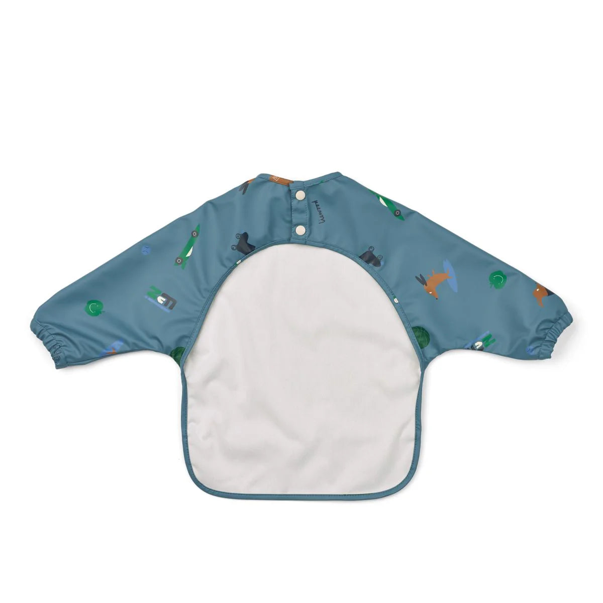 Rückansicht des Liewood Merle Langarm-Lätzchens aus recyceltem Polyester – Bärechind Winterthur, Zürich, Schweiz.