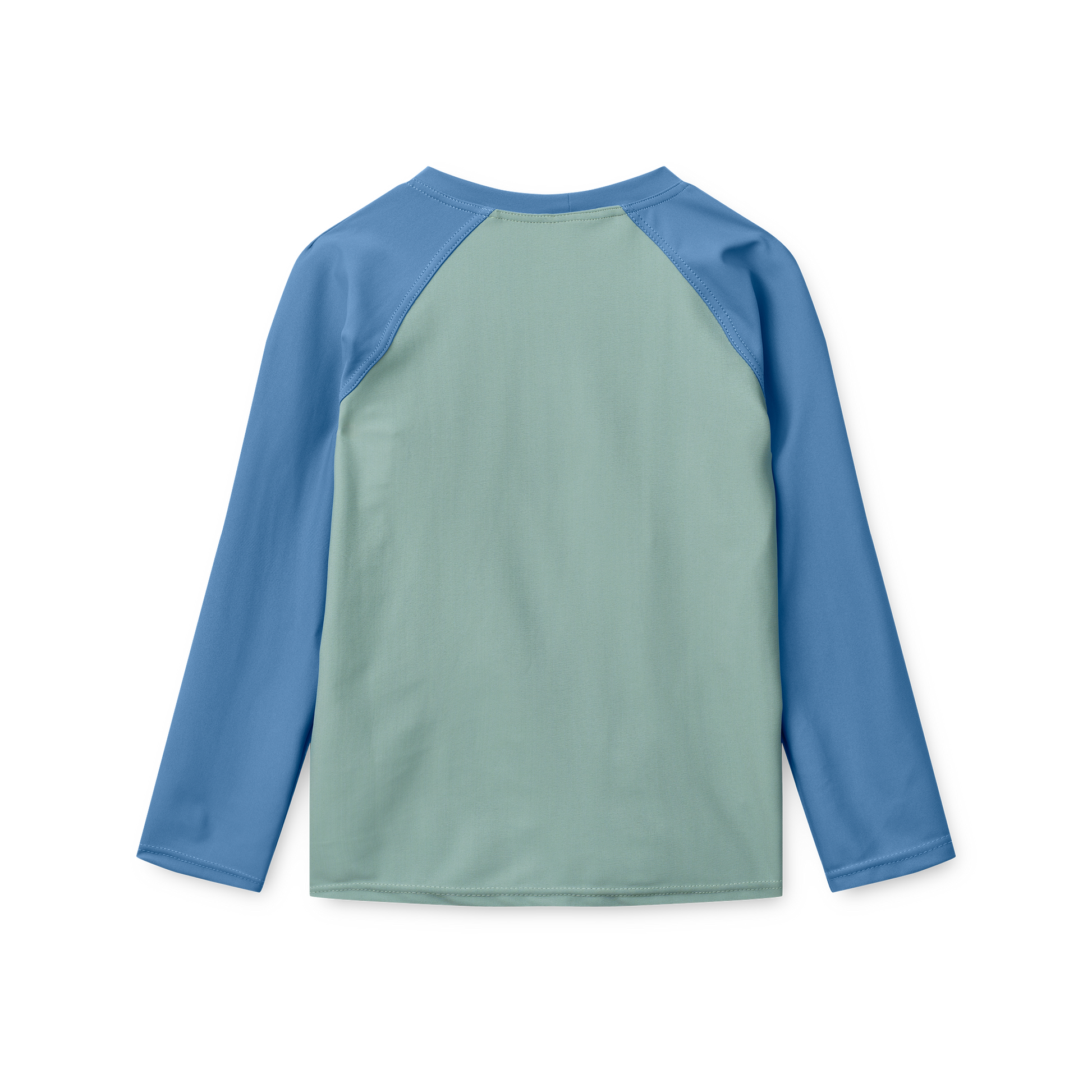 Kinder UV Shirt von Liewood in Blau und Grün mit langen Ärmeln, Bärechind Kinderladen Winterthur Zürich Schweiz