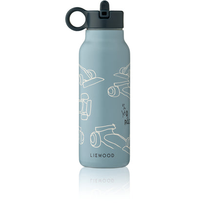 Liewood Trinkflasche aus Edelstahl mit Skateboard Motiv in Blau für Kinder im Bärechind Winterthur