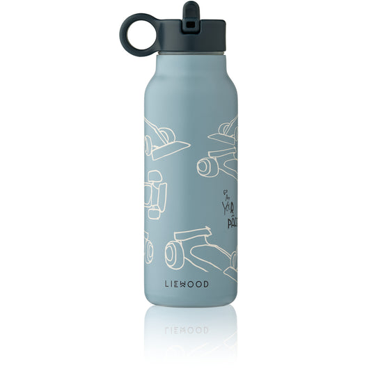 Liewood Trinkflasche aus Edelstahl mit Skateboard Motiv in Blau für Kinder im Bärechind Winterthur