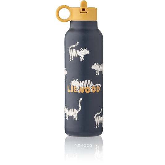Liewood Trinkflasche aus Edelstahl mit Tiger Motiv in Dunkelblau für Kinder im Bärechind Winterthur