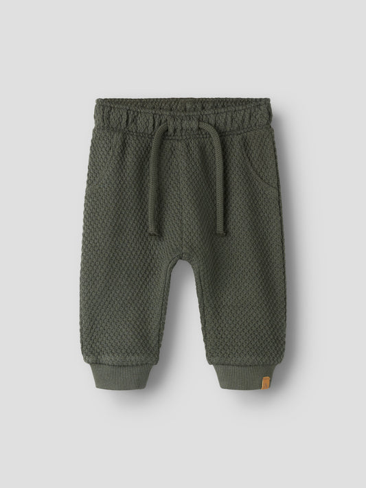 Baumwolle Baby-Hose von Lil'Atelier mit Strukturmuster in Kambaba, Vorderansicht