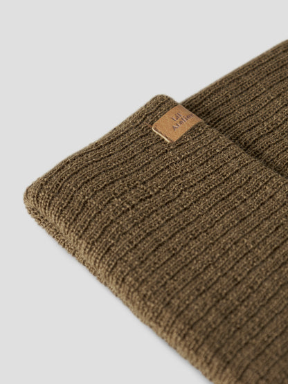 Bärechind Lil'Atelier Strickmütze, Detailansicht des Badges