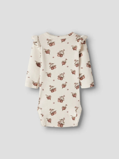 Babybody mit Blumenprint und Volants von LIL'ATELIER bei Bärechind Winterthur Zürich Schweiz
