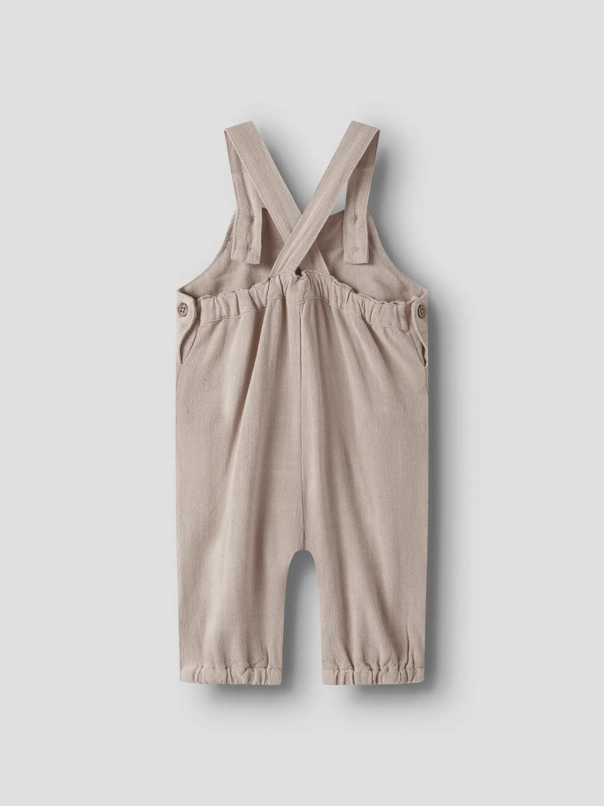Beige Latzhose aus Viskose und Leinen von Lil’Atelier bei Bärechind in Winterthur, Zürich, Schweiz