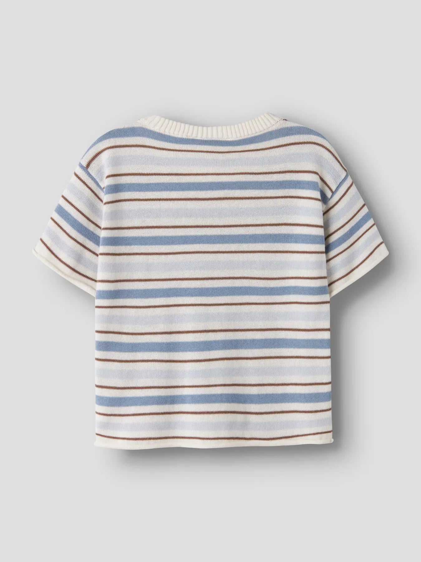Gestreiftes Kinder Strick T-Shirt aus Bio-Baumwolle von Lil’Atelier bei Bärechind in Winterthur, Zürich, Schweiz