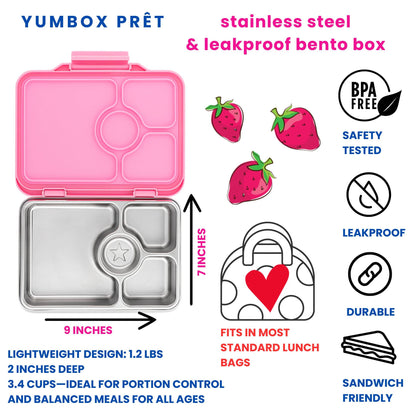 Kinder Lunchbox aus Edelstahl – BPA-frei, auslaufsicher und langlebig