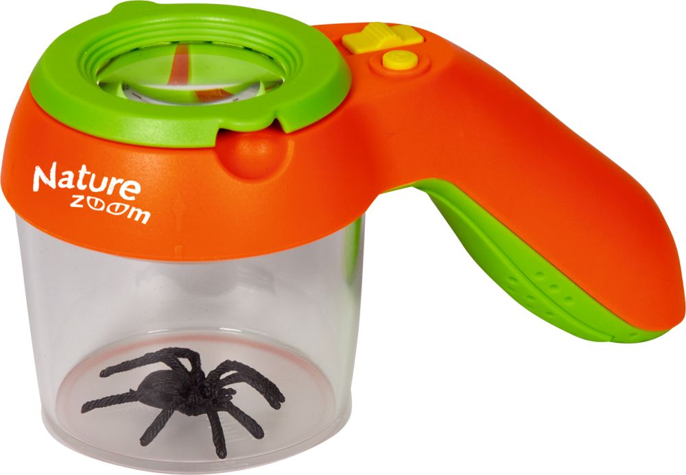 Nature Zoom Lupendose für Kinder mit Lupe zum Insekten beobachten im Bärechind Winterthur Zürich Schweiz.
