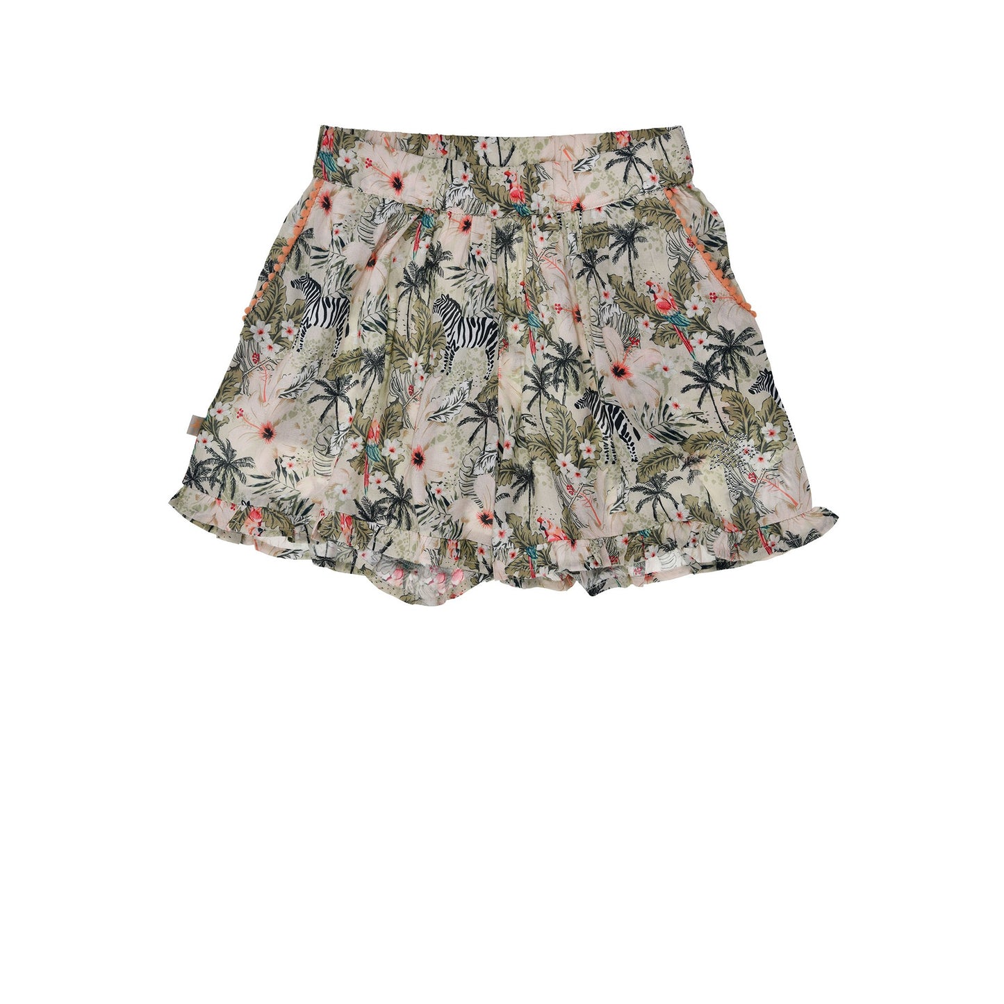 Mädchen Hosenrock mit Jungleprint und elastischem Bund – leichter Sommer Skort für Kinder bei Bärechind Winterthur Schweiz