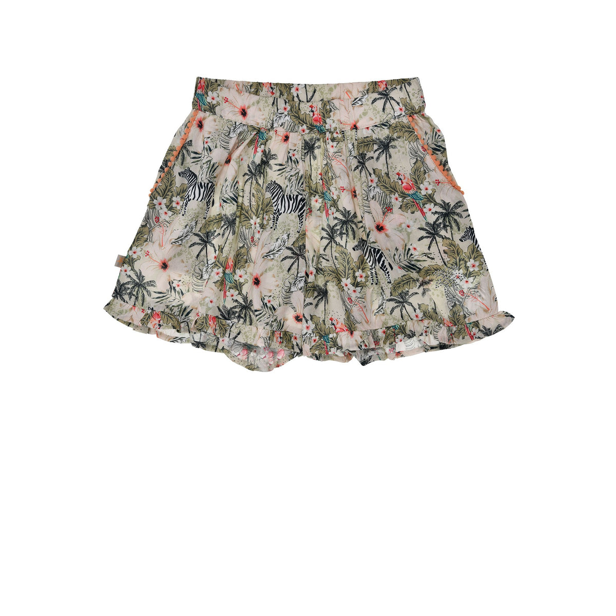 Mädchen Hosenrock mit Jungleprint und elastischem Bund – leichter Sommer Skort für Kinder bei Bärechind Winterthur Schweiz