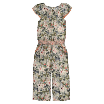 Mädchen Jumpsuit mit Blumenprint aus leichter Viskose von Bondi – Sommer Overall für Kinder bei Bärechind Winterthur.