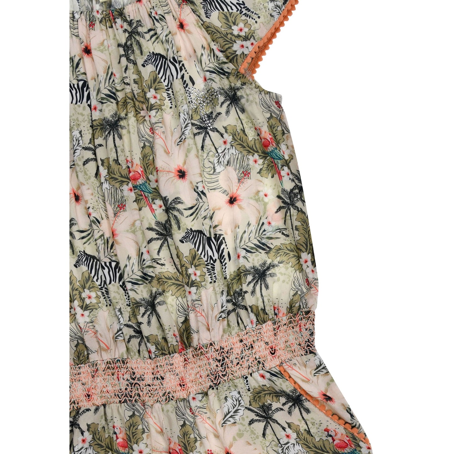 Mädchen Jumpsuit mit Blumenprint aus leichter Viskose von Bondi – Sommer Overall für Kinder bei Bärechind Winterthur