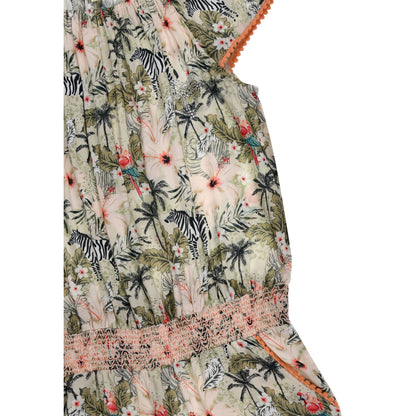 Mädchen Jumpsuit mit Blumenprint aus leichter Viskose von Bondi – Sommer Overall für Kinder bei Bärechind Winterthur