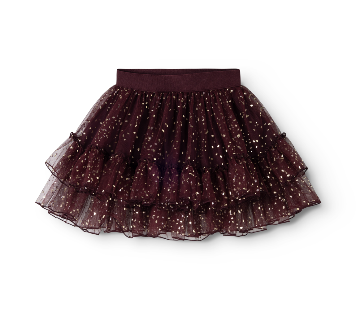 MarMar Tüllrock mit Glitzer, Deep Mulberry, Vorderansicht