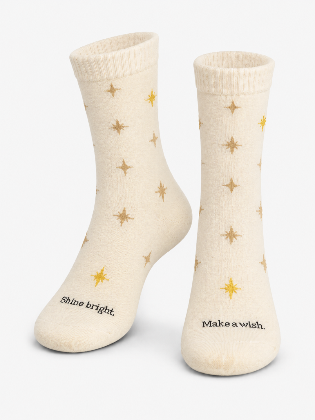 Weihnachtssocken mit Sternenmotiv aus der MDMD Christmas Collection in der Produktansicht