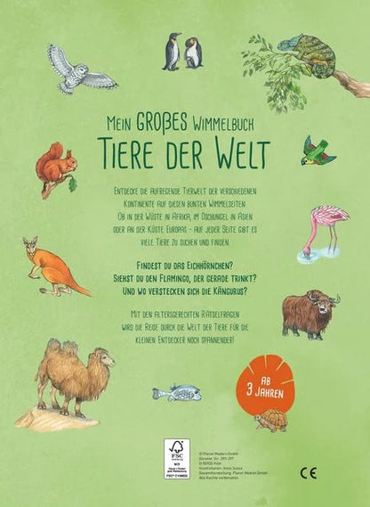 Einblick in das Buch Mein grosses Wimmelbuch Tiere der Welt von Anne Suess
