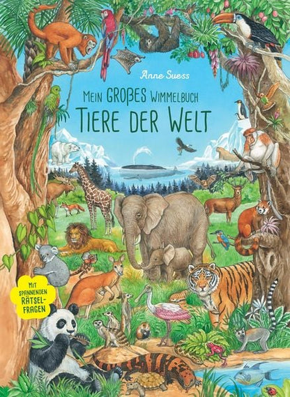 Buchcover Mein grosses Wimmelbuch Tiere der Welt von Anne Suess