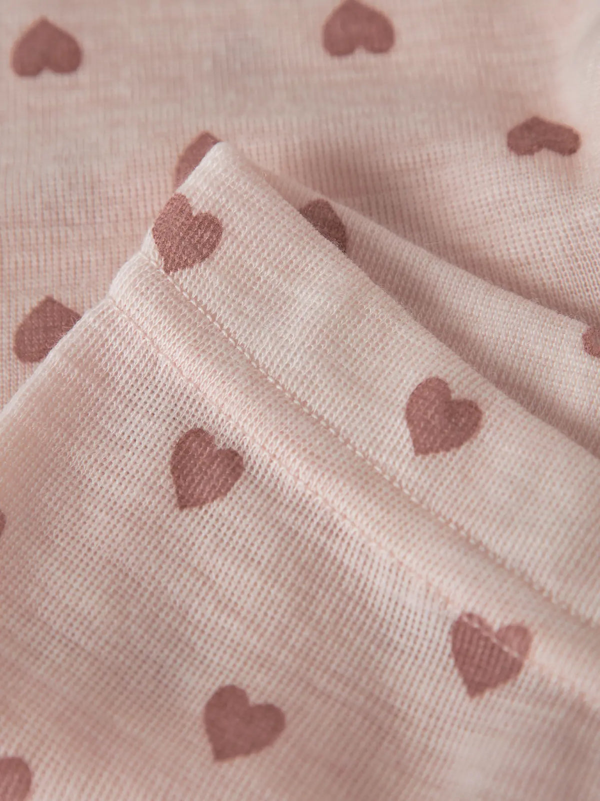 Detailansicht der Baby-Legging mit Herzchenprint, Morganite