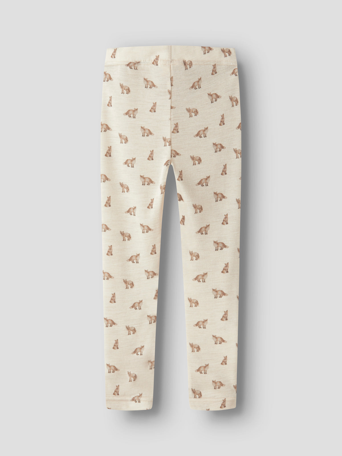 Rückansicht der Legging mit Fuchsprint in Turtledove