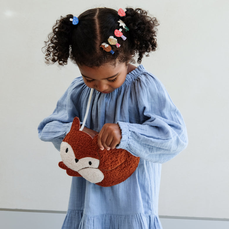 Kuschelige Fuchs Tasche für Kinder von Mimi & Lula, ideal für kleine Entdecker – Bärechind Schweiz.