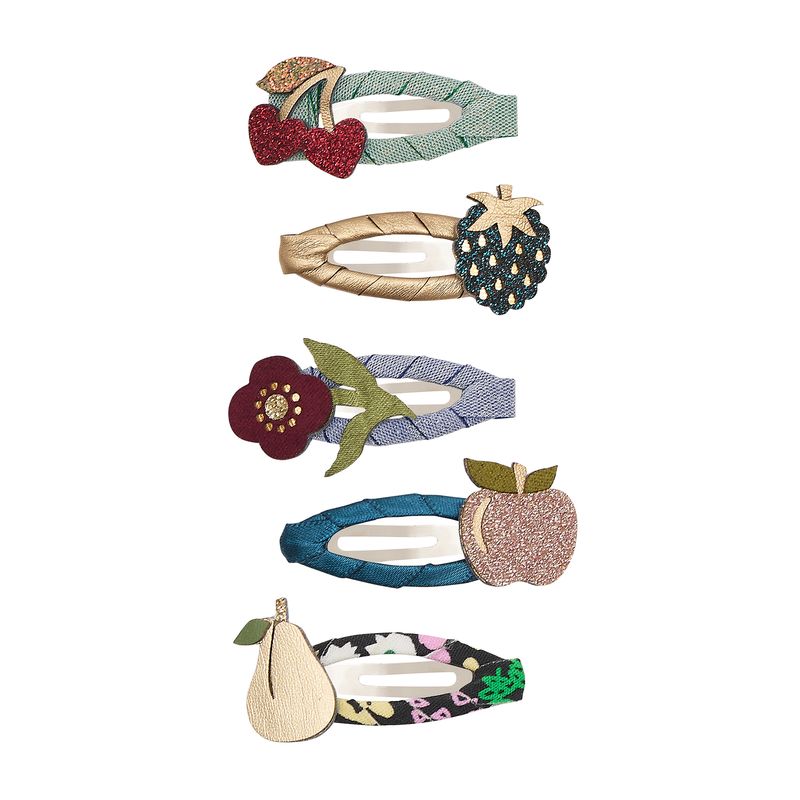 Mimi & Lula Mini Haarclips mit Winterfrüchten, Beeren, Apfel und Birne bei Bärechind Winterthur Zürich Schweiz
