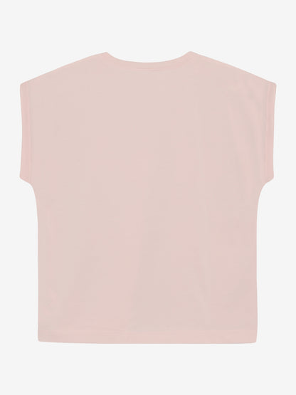 Rosa Kinder T Shirt aus Baumwolle von Minymo Kinderkleider im Bärechind Winterthur Zürich Schweiz
