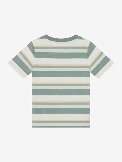 Kinder T Shirt mit grünen Streifen von Minymo Kinderkleider im Bärechind Winterthur Zürich Schweiz