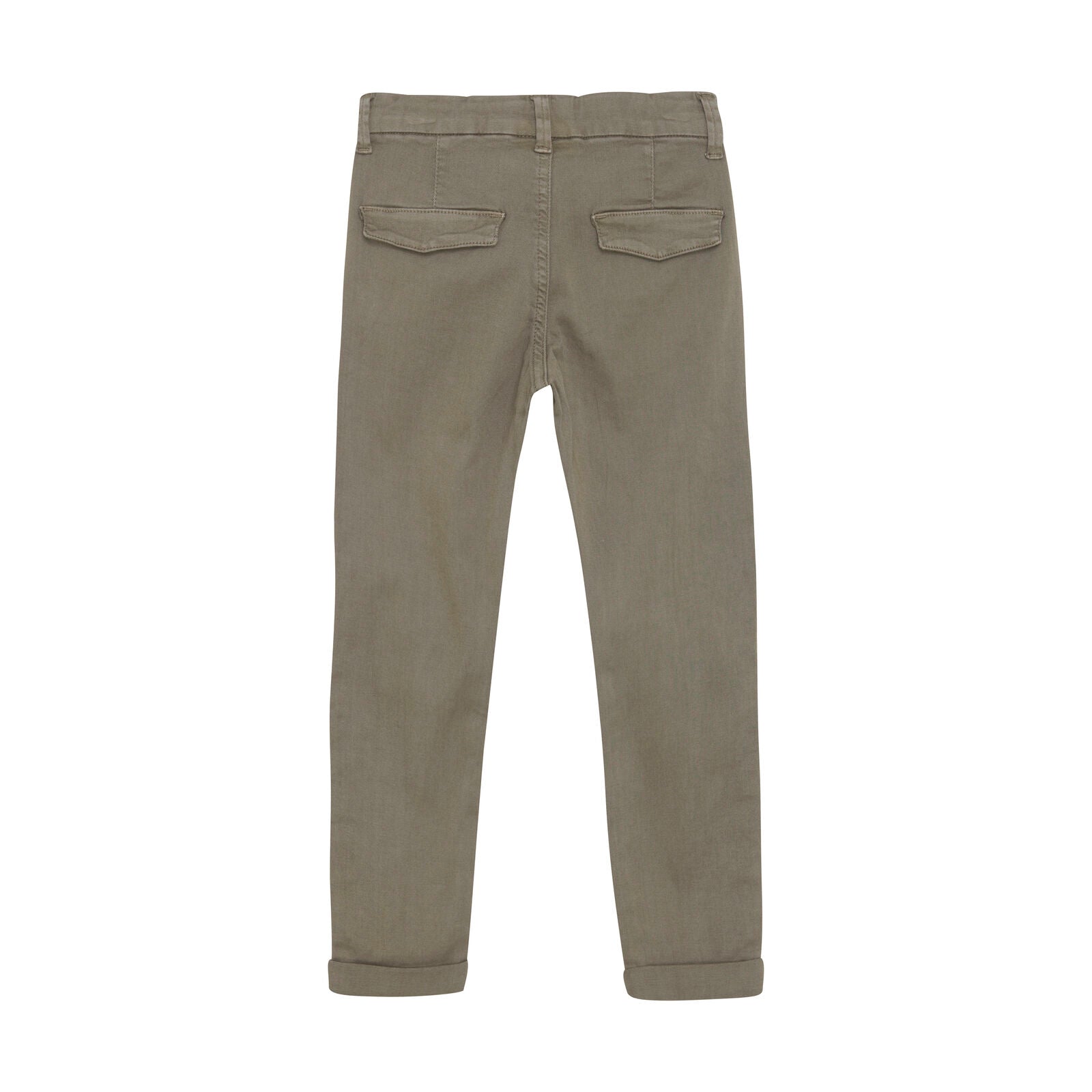Weiche und bequeme Minymo Twill Hose Timber Wolf aus Baumwolle. Ideal für den Alltag in Winterthur, Zürich, Schweiz.
