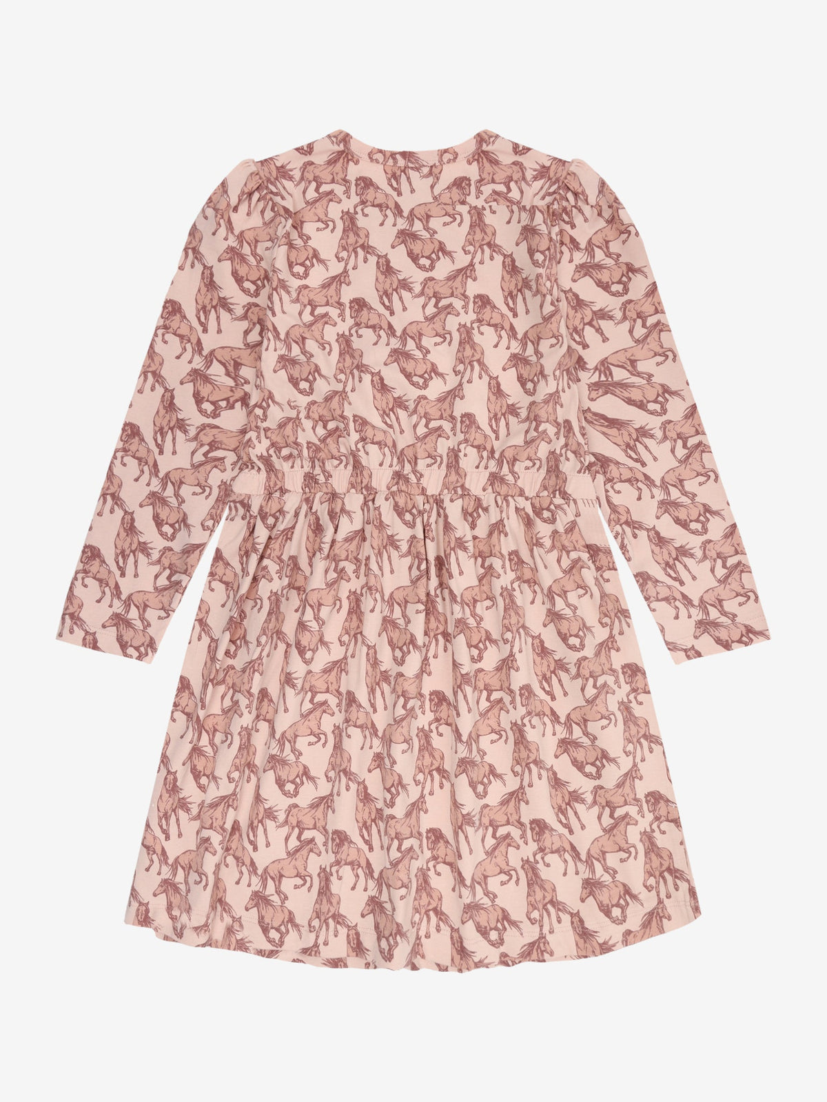 Minymo Langarmkleid in Cameo Rose, Rückansicht