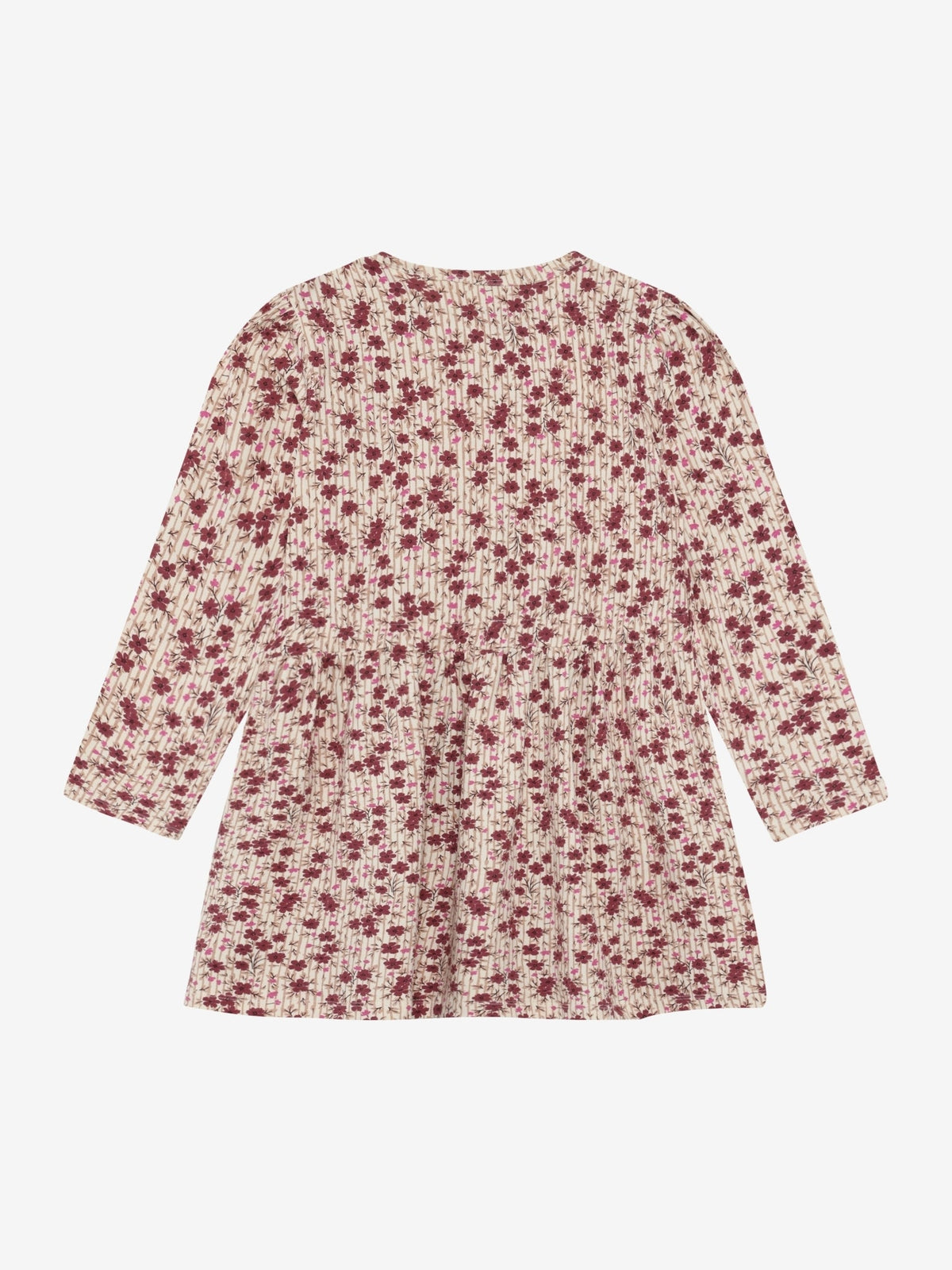 Minymo Langarmkleid in Seedpearl, Rückansicht