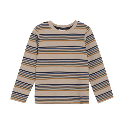 MINYMO Langarmshirt aus Baumwolle mit Streifen, Vorderseite – erhältlich bei Bärechind in Winterthur, Zürich, Schweiz.