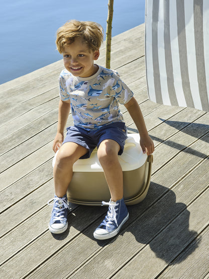 Klassische Kinder Shorts navy aus Baumwolle von Minymo im Bärechind Kinderladen Winterthur Zürich Schweiz