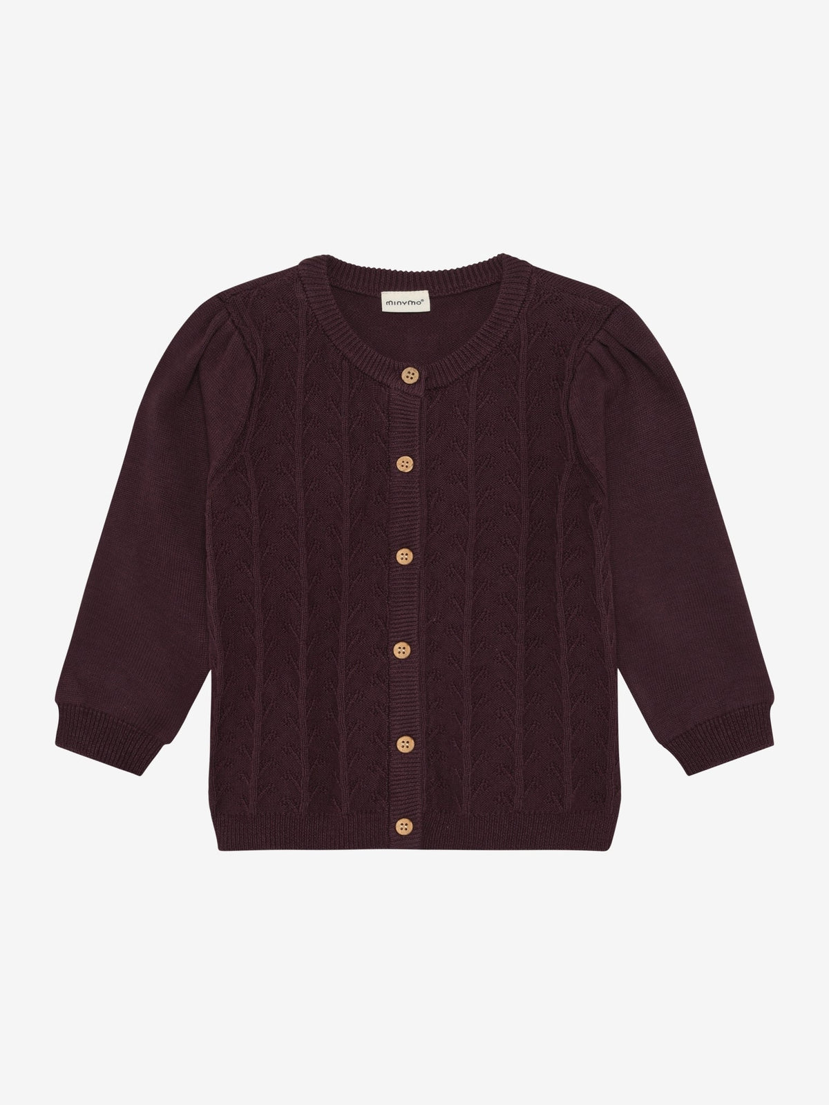 Minymo Strickjacke in Huckleberry, Frontansicht