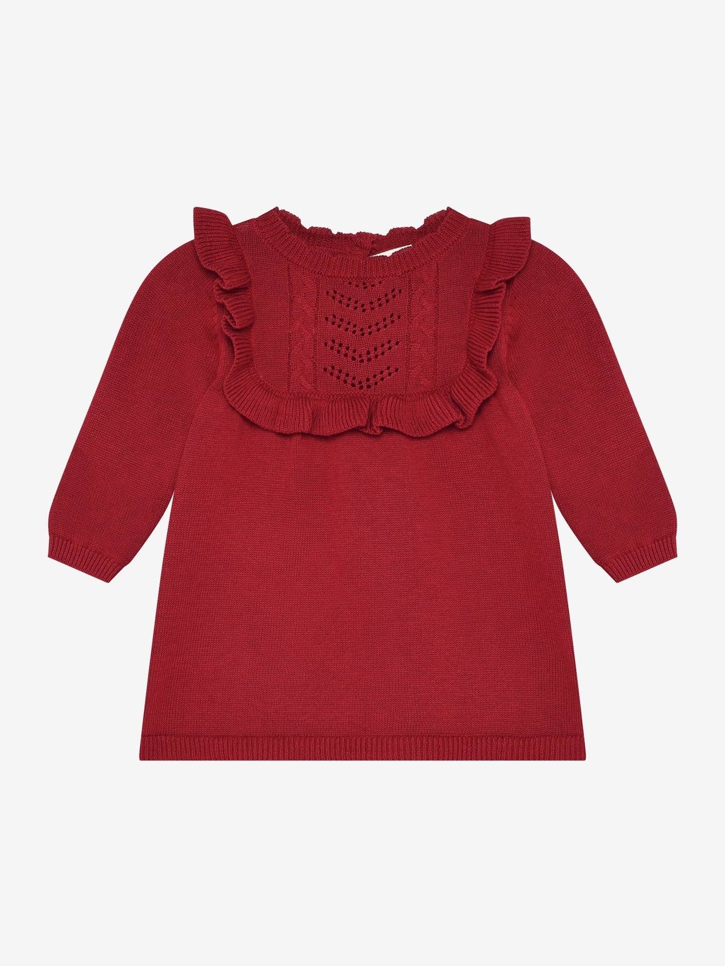 Minymo Strickkleid in Rio Red, Frontansicht