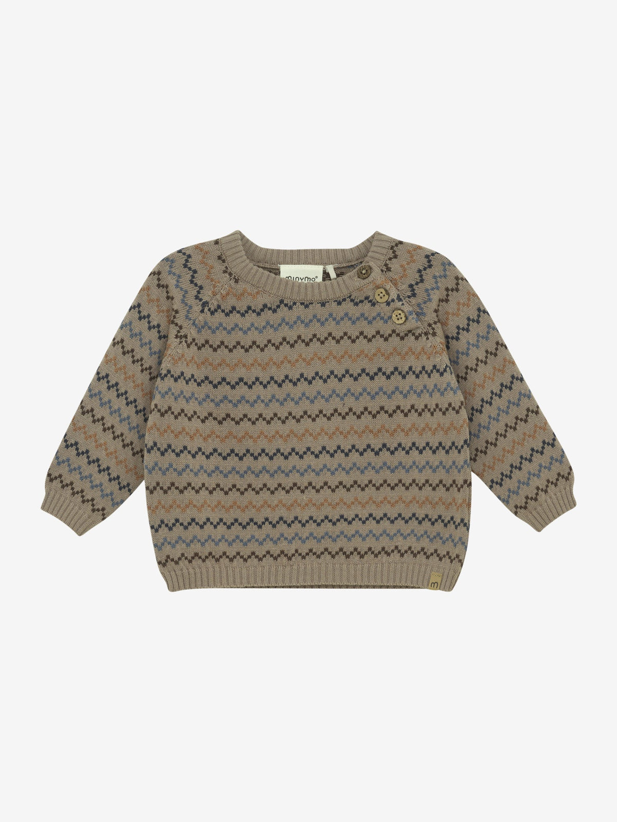 Minymo Strickpullover in Fungi, Frontansicht