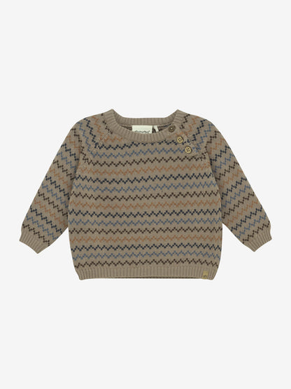 Minymo Strickpullover in Fungi, Frontansicht