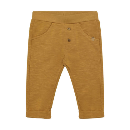 Braune MINYMO Sweat Hose aus Bio-Baumwolle für Babys, erhältlich im Kinderladen Bärechind in Winterthur, Zürich, Schweiz