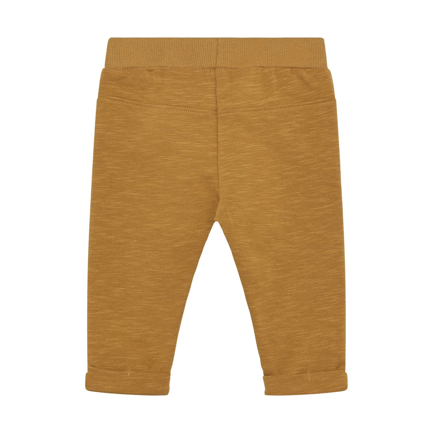 Rückansicht der braunen MINYMO Sweat Hose für Babys und Kleinkinder, Bärechind Winterthur Schweiz