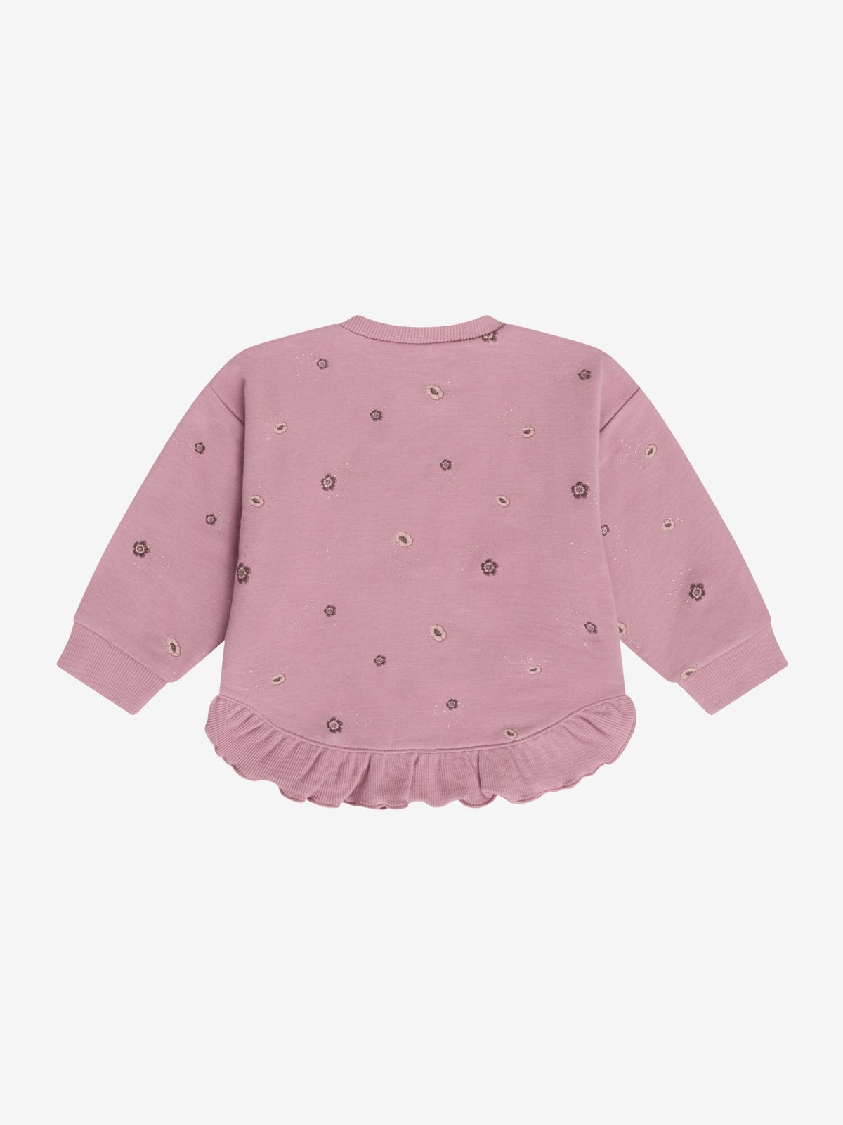 Minymo Sweatshirt in Nostalgia Rose, Rückansicht