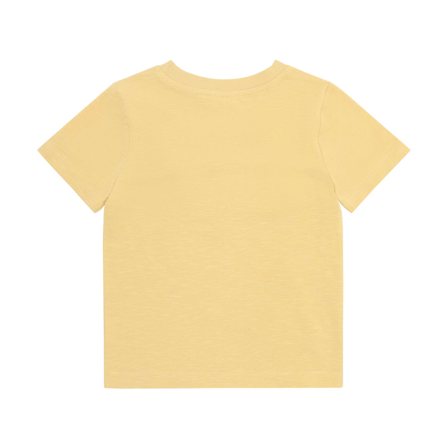 Rückseite vom Minymo Kinder T-Shirt in Sand, schlichtes Design bei Bärechind Winterthur Zürich Schweiz
