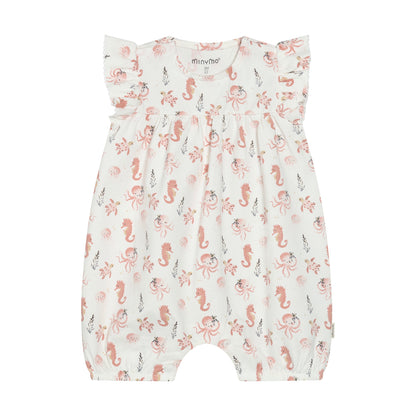 Minymo Unterwasser Strampler aus Bio-Baumwolle in Rose für Babys im Bärechind Winterthur, Zürich, Schweiz