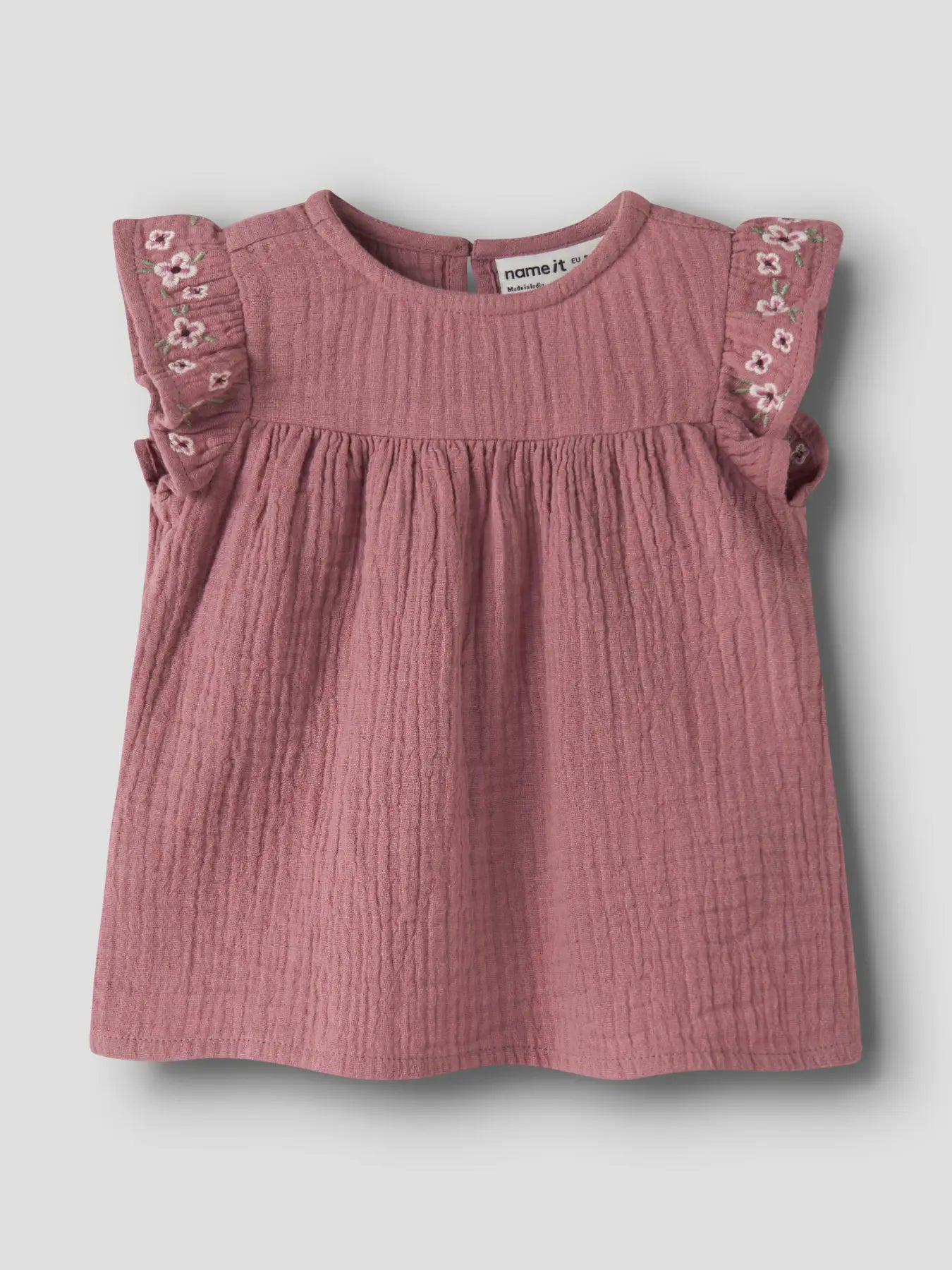 Rosa Muslin Bluse aus Bio-Baumwolle für Babys, Bärechind Winterthur Zürich Schweiz kaufen