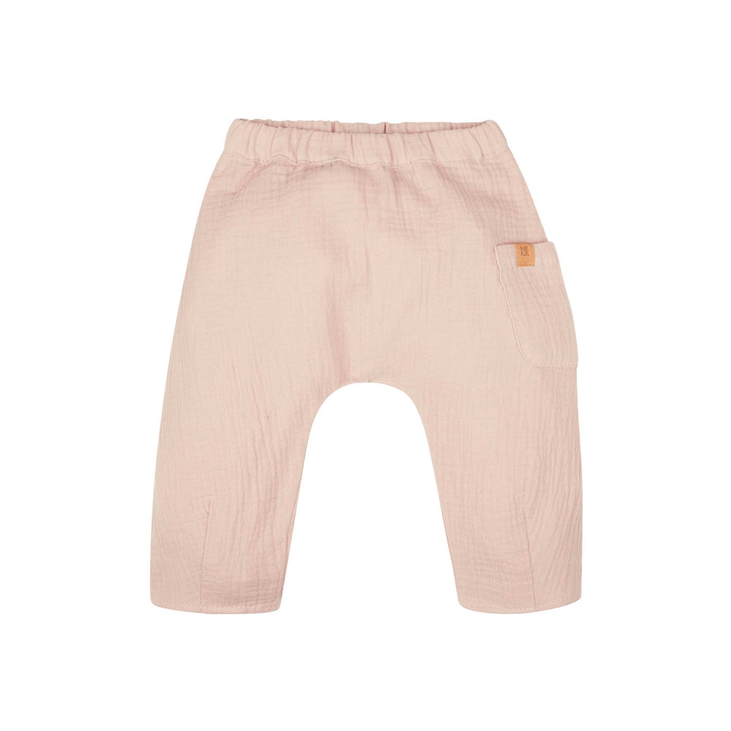 Musselin Hose aus Bio-Baumwolle in taupe von Pure Pure by Bauer, erhältlich bei Bärechind in Winterthur, Zürich, Schweiz.
