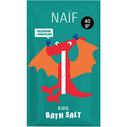 NAÏF Badesalz für Kinder mit knisterndem Badeeffekt und natürlichen Farbstoffen, erhältlich bei Bärechind in Winterthur, Zürich, Schweiz.