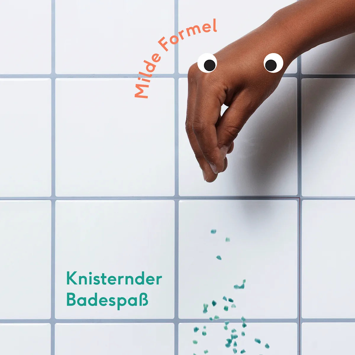 Knisterndes Badesalz für Kinder von NAÏF mit fruchtigem Duft, erhältlich bei Bärechind Winterthur, Zürich, Schweiz.