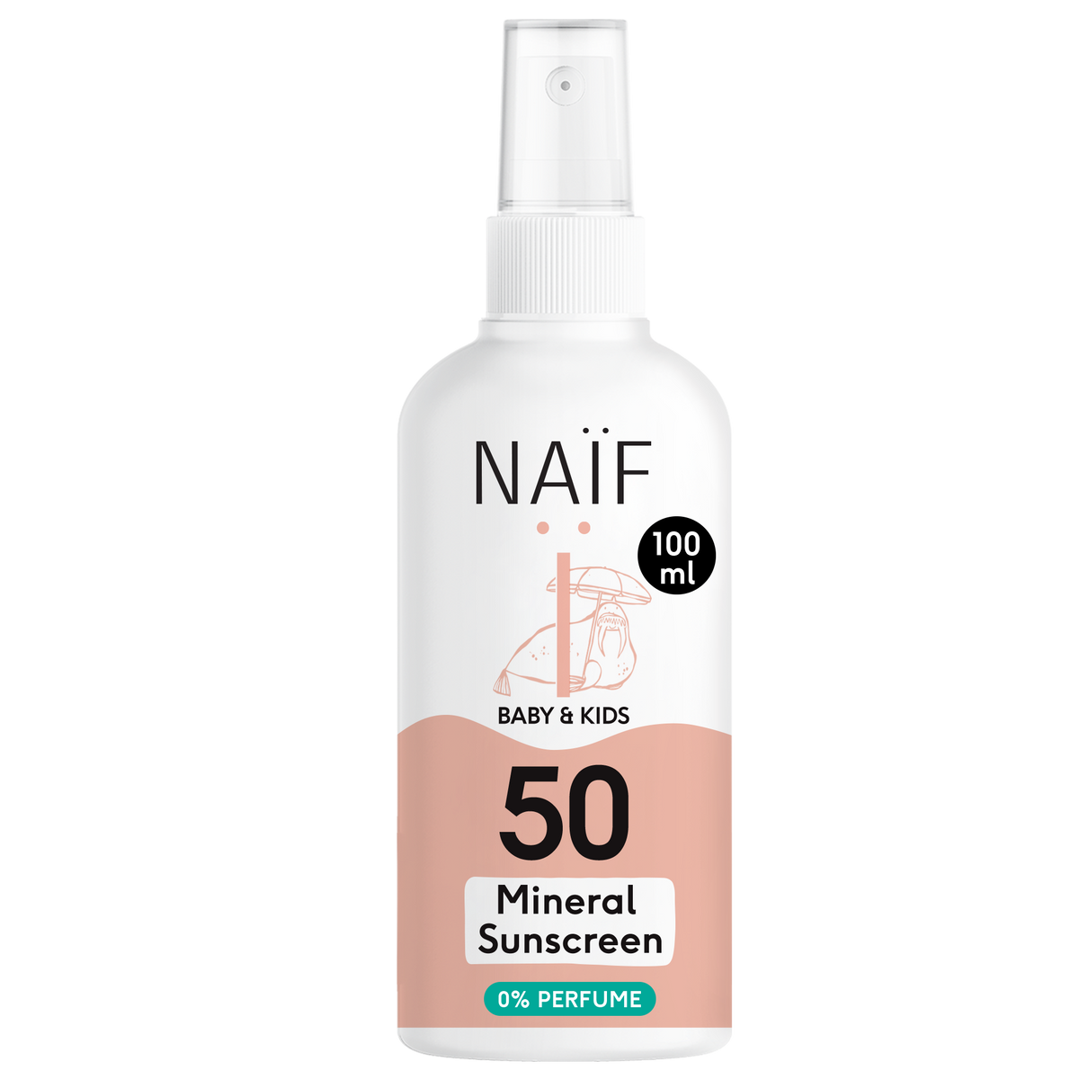 NAÏF mineralisches Sonnenschutzspray Baby und Kind LSF 50 100ml ohne Parfüm Kinderladen Winterthur Schweiz