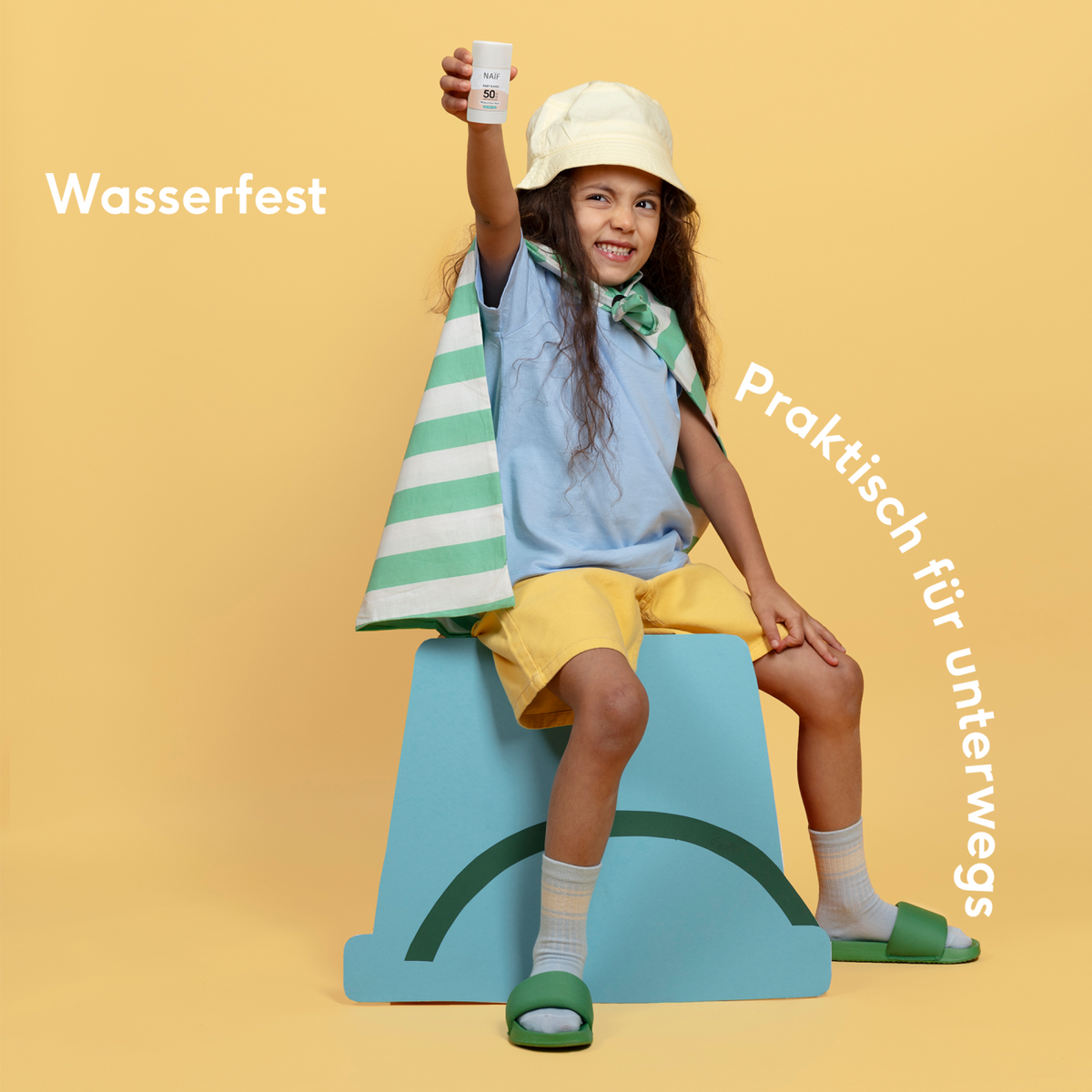 NAÏF Sonnencreme Stick LSF 50 wasserfest mineralischer Sonnenschutz für Kinder Schweiz