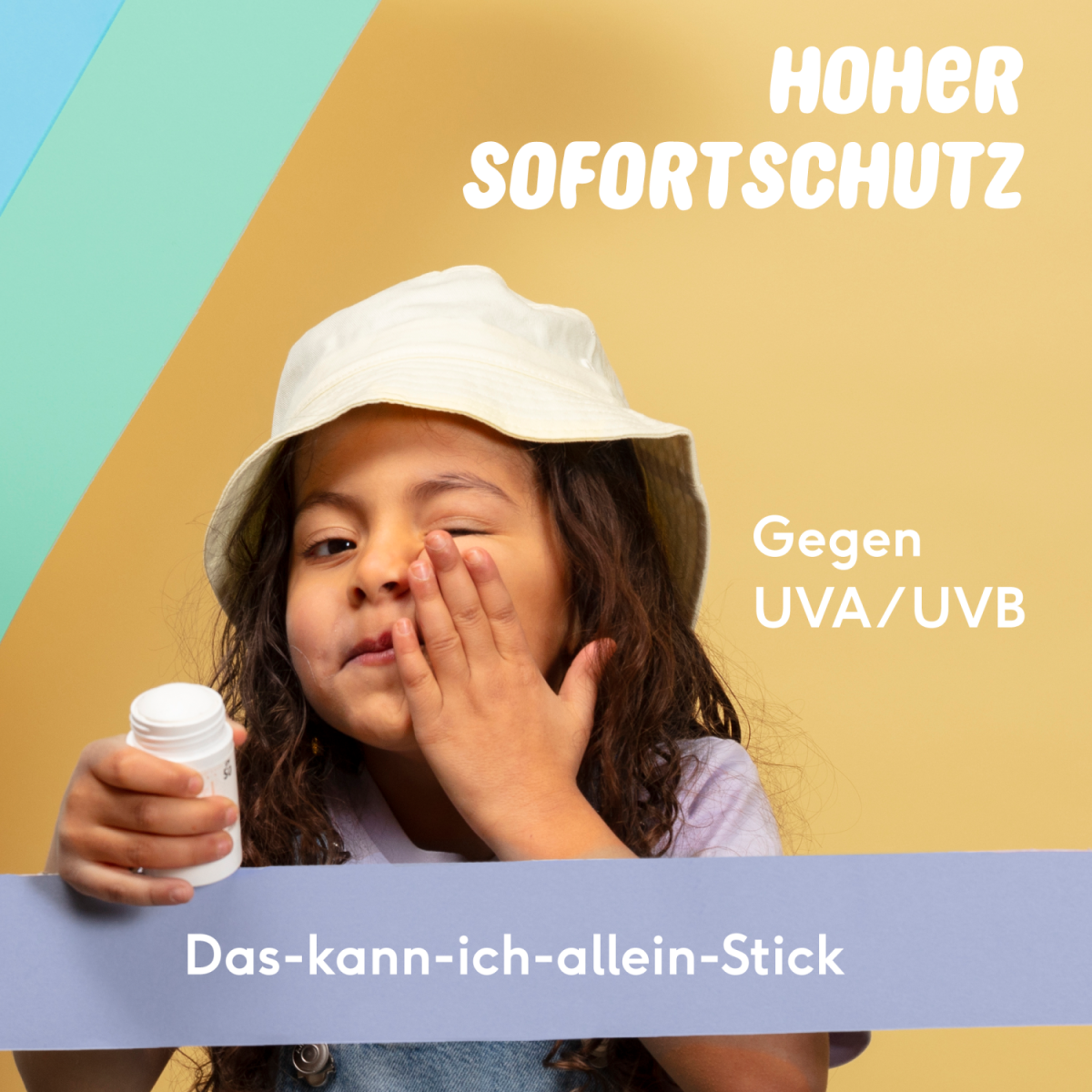 Mineralischer Sonnenstick für Baby Gesicht LSF 50 ohne Parfüm von NAÏF erhältlich im Kinderladen Bärechind in Winterthur Schweiz